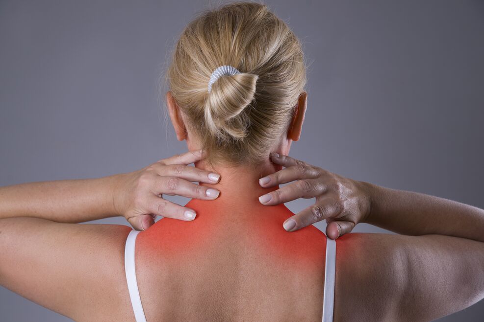 Symptome einer zervikalen Osteochondrose